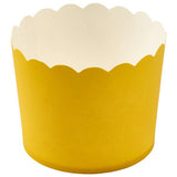 Yellow Scalloped paper Baking Cups 50 set