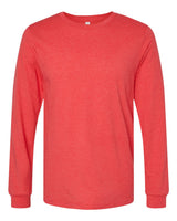 BELLA + CANVAS® Heather CVC Crewneck Long Sleeve Tee