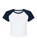 BELLA + CANVASÂ Women's Micro Rib Raglan Short sleeve Tee - XS