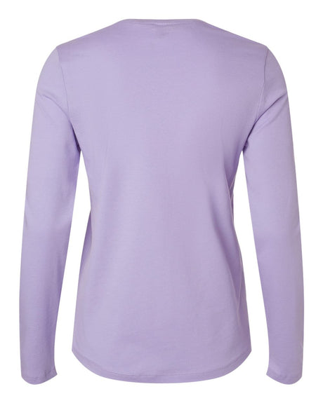BELLA + CANVASÂ Womenâ€™s Jersey Crewneck Long Sleeve T-Shirt - S
