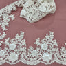 Beaded Corded Floral Lace Trim