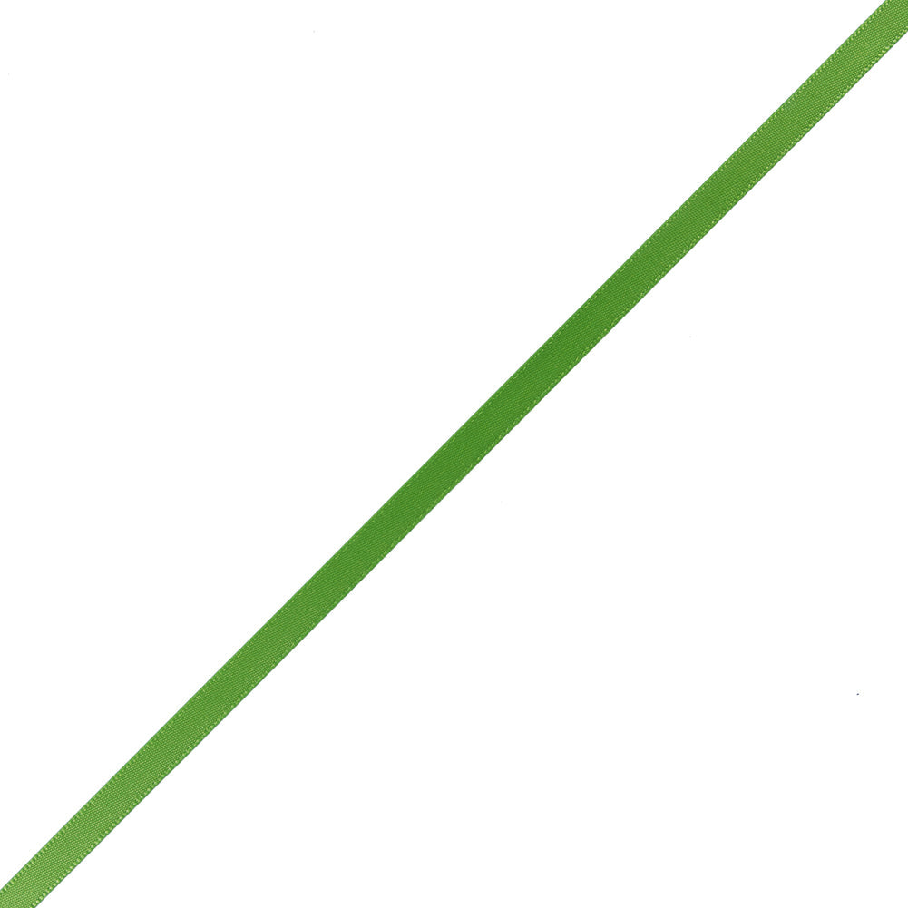 1/4" Apple Green Single Face Satin Ribbon