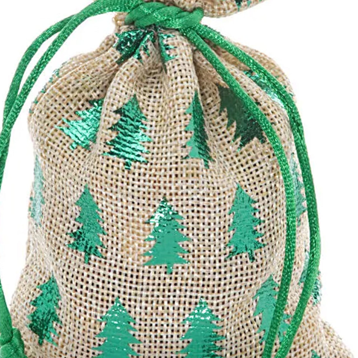 4” x 6” Metallic Christmas Tree Bags Seasonal Gift Bags