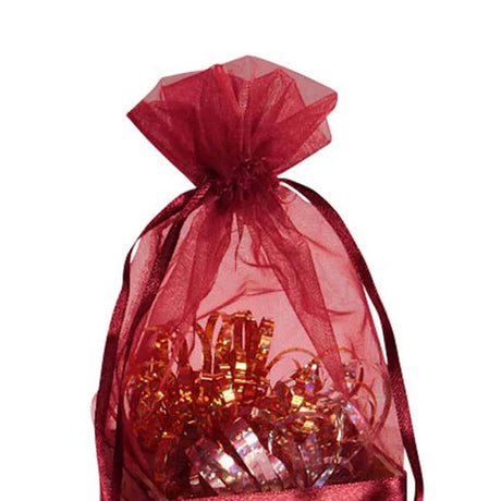 Box On The Bottom Organza Bags 2 1/2'' x 2 7/8'' x 6 1/2'' Party