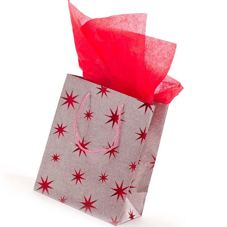 Metallic Star Tote 7.88" x 4.5" x 9.75"
