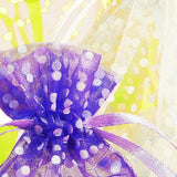 Polka Dot Organza Bag 6" x 9" Large and Versatile
