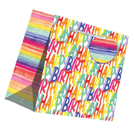 Patterned Gift Bags 14" x 7" x 17 1/2" Stylish Durable and Spacious