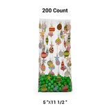 Christmas Themed Cello 5” x 3” x 11.5” Gift Packaging