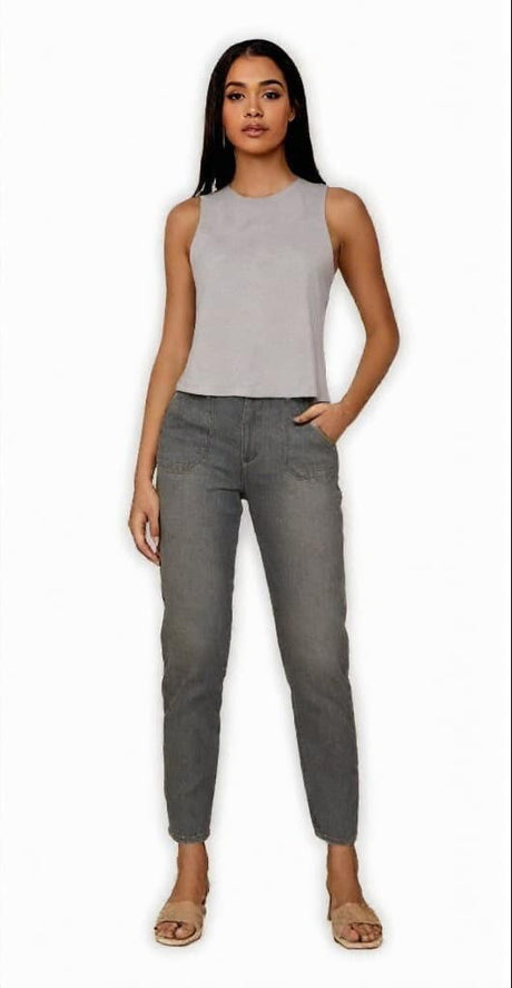 BELLA + CANVAS® Women's Racerback Crew Neck Crop Tank Top