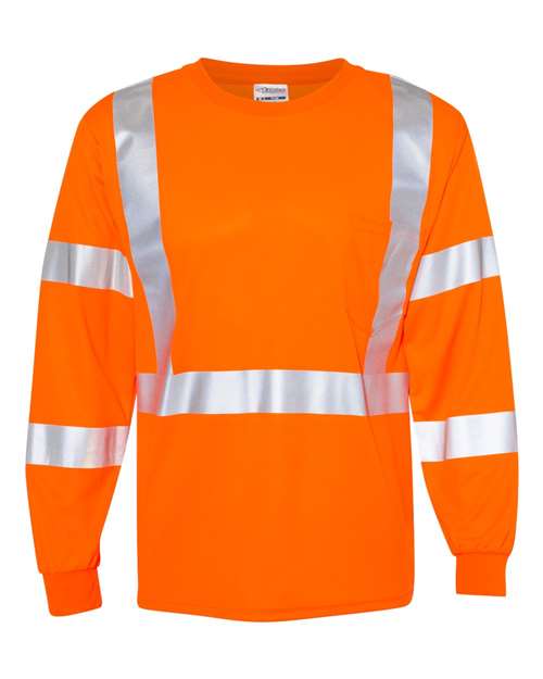Kishigo Unisex Long Sleeve Class 3 Safety T-Shirt