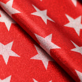 Freedom Star And Stripe Foil Polyester Spandex Fabric - Red, White, And Blue Patriotic Stars And Stripes, 58-60" Width (1 Yard)