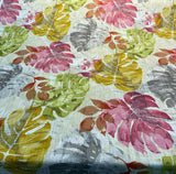 Golding In The Tropics Cotton Duck Fabric - Tropical Spring Print, 54" Width (1 Yard)