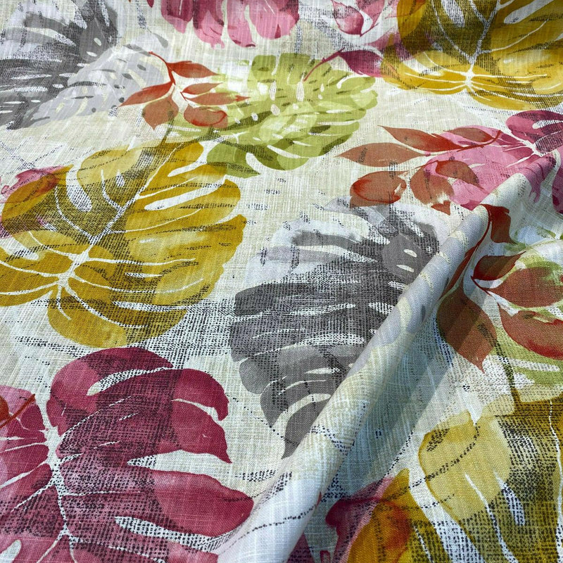 Golding In The Tropics Cotton Duck Fabric - Tropical Spring Print, 54" Width (1 Yard)