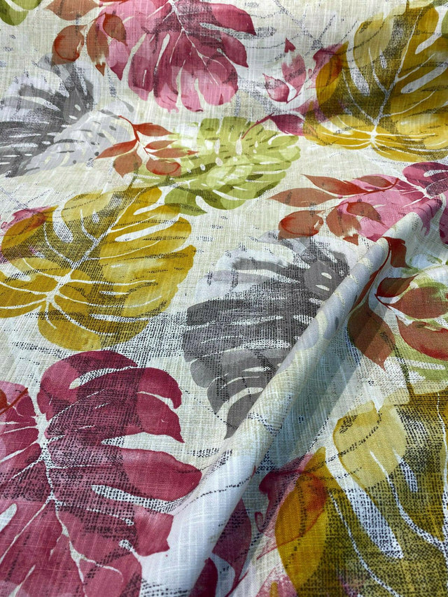 Golding In The Tropics Cotton Duck Fabric - Tropical Spring Print, 54" Width (1 Yard)