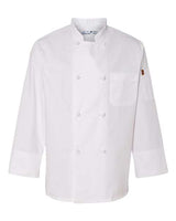 Eight Knot Button Chef Coat with Thermometer Pocket