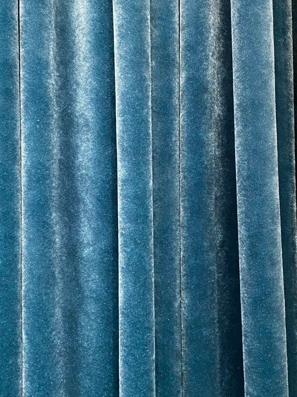 Exclusive Velveteen Polyester Fabric - Teal Turquoise, Velveteen, 60" Width (1 Yard)