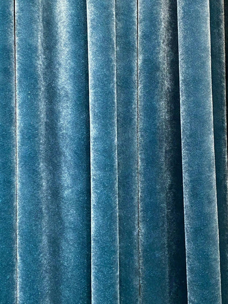 Exclusive Velveteen Polyester Fabric - Teal Turquoise, Velveteen, 60" Width (1 Yard)