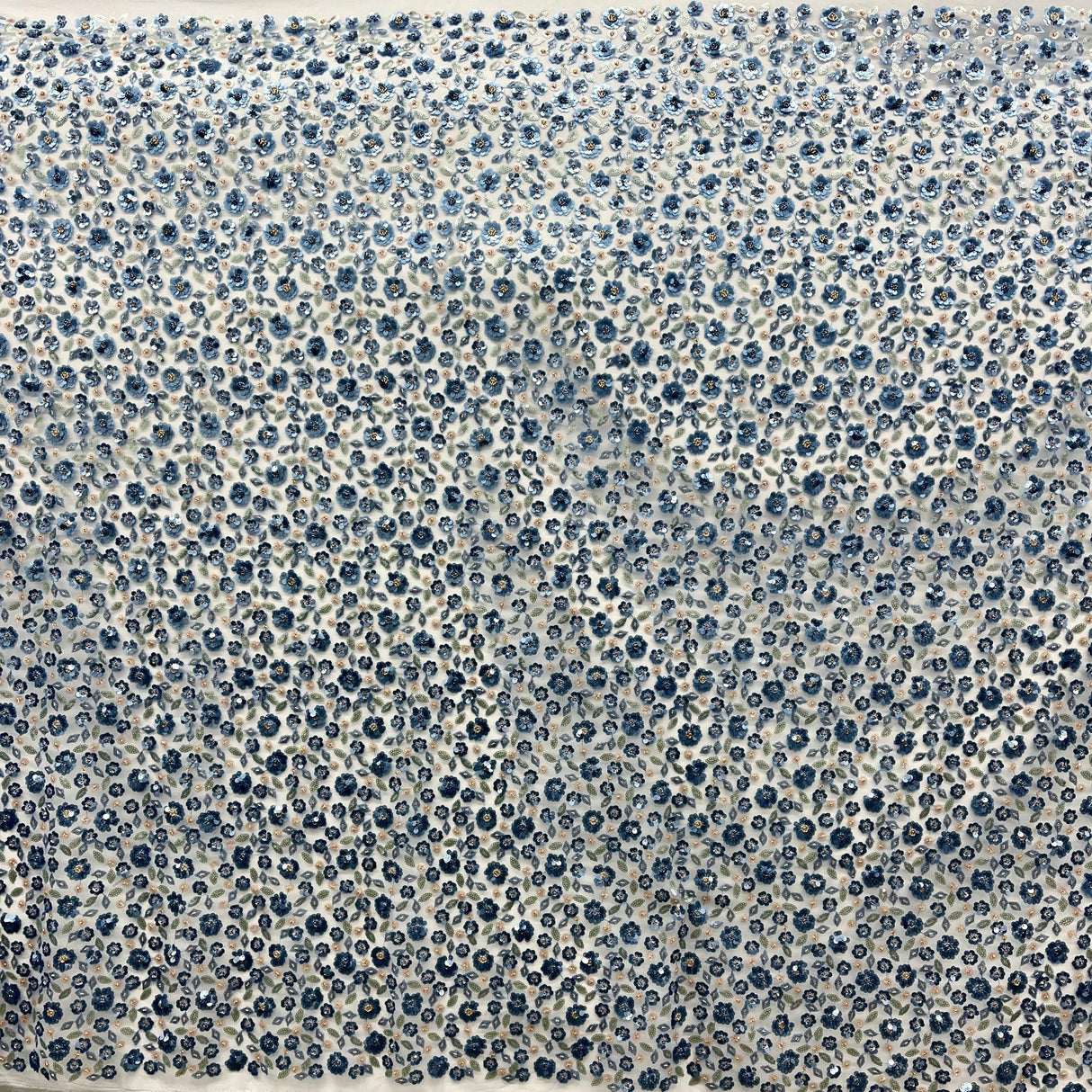 Beaded Sequined Lace Fabric 54" Wide