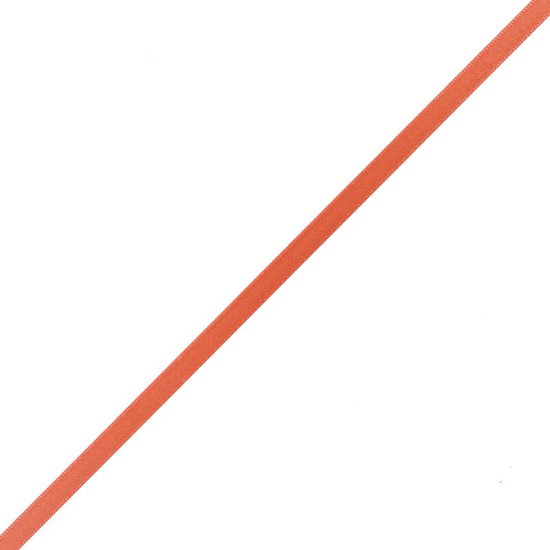 1/4" Papaya Single Face Satin Ribbon