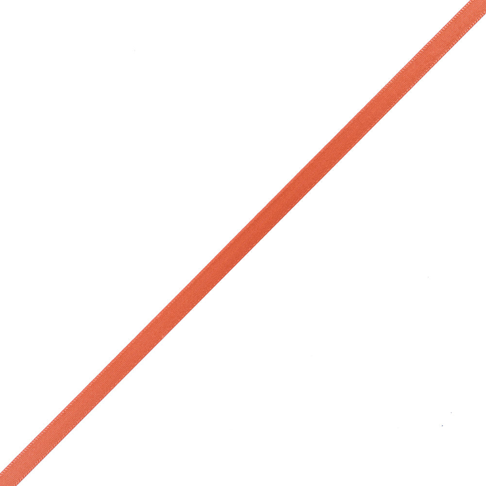 1/4" Papaya Single Face Satin Ribbon