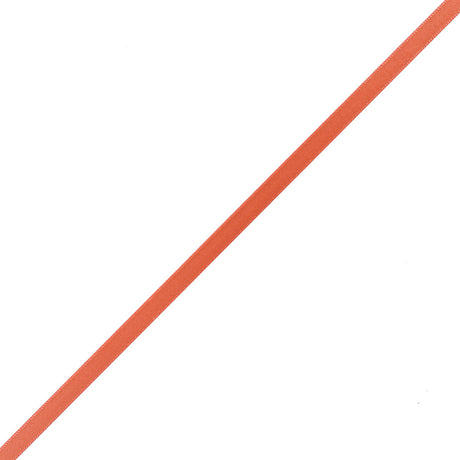 1/4" Papaya Single Face Satin Ribbon