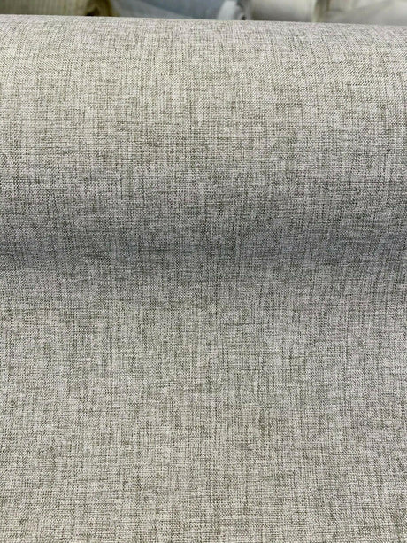 Gray Linen Blackout Polyester Fabric - Gray, 54" Width (1 Yard)