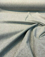 Gray Linen Blackout Polyester Fabric - Gray, 54" Width (1 Yard)