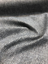 Callamezzo Steel Chenille Fabric - Shabby Chic Basketweave, 56" Width (1 Yard)