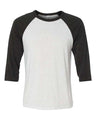Bella + Canvas Unisex Three-Quarter Sleeve Baseball Tee