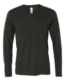 BELLA + CANVAS® Unisex Long Sleeve V-Neck Tee 3.8 oz Tri-Blend Retail Fit