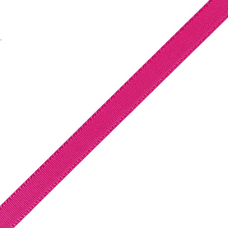 1/4" Shocking Pink Single Face Satin Ribbon