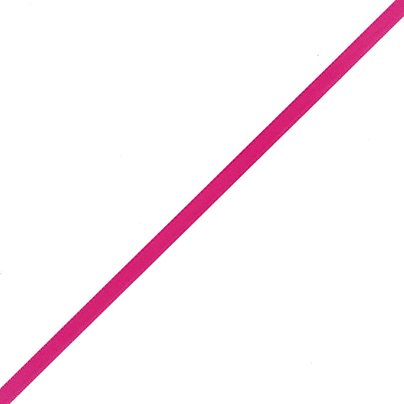 1/4" Shocking Pink Single Face Satin Ribbon