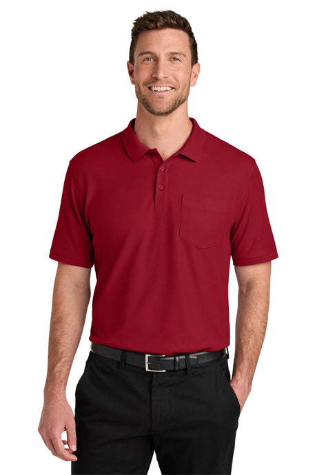 Port Authority® Wearever Signature Pique Pocket Polo