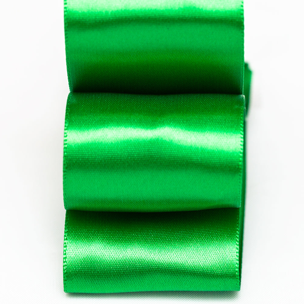 1.5" Emerald Single Face Satin Ribbon