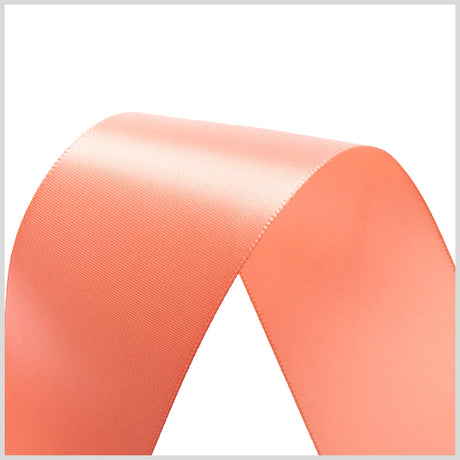1.5" Peach Single Face Satin Ribbon