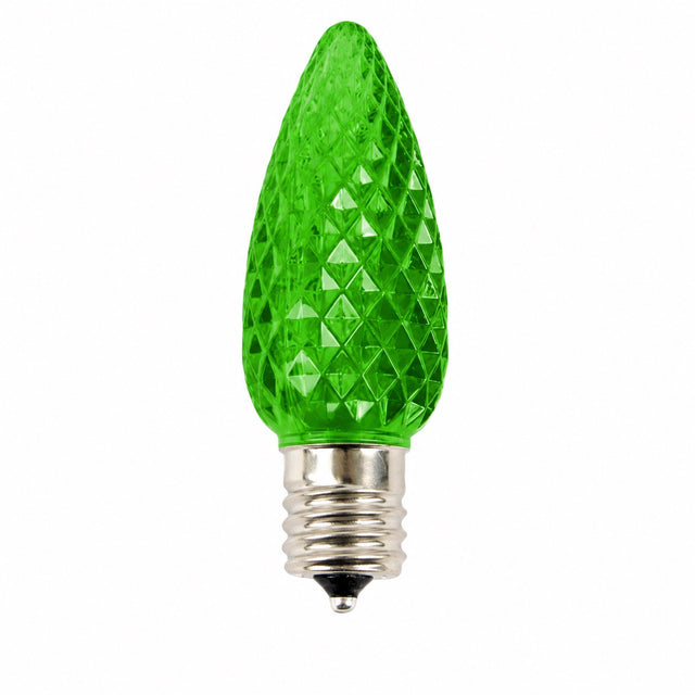 C9 Platinum Elite LED SMD Bulb (25 bulbs/bag) - Faceted, Green