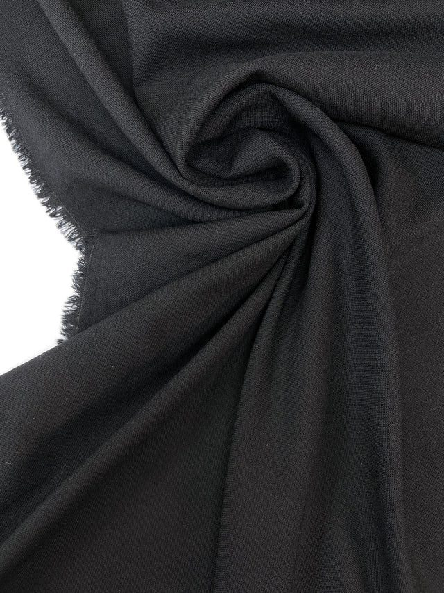 Black Viscose Elastane Knit