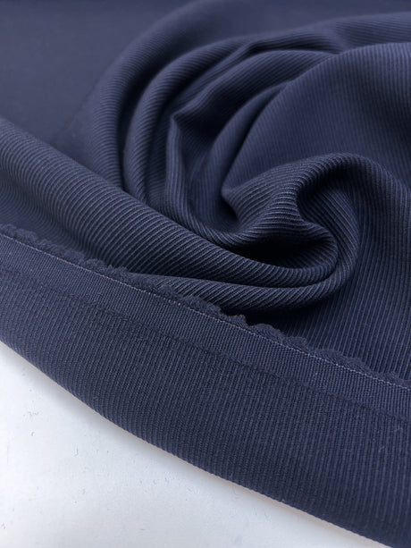 Italian Purple Blue Wool Suit Fabric