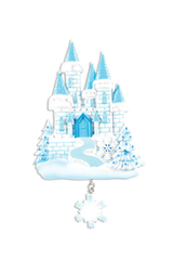 6 Inch Ice Castle Customizable Ornament