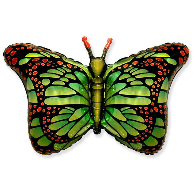 Butterfly Foil Balloon 38 Inch Vibrant Green