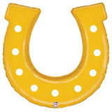 Foil Balloon Golden Horseshoe