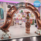 Foil Balloon Modular Arch Panel Glitter Gold