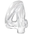 Foil Balloon Number 4 Silver
