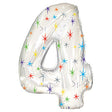 Foil Balloon Number 4 Multi-Colored Sparkle