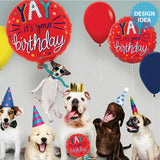 Foil Balloon 38 Inch YAY Birthday Dog