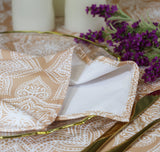 Scuba Dinner Napkin 20x20 Champagne