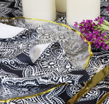 Rectangular Scuba Tablecloth 90x156 Black