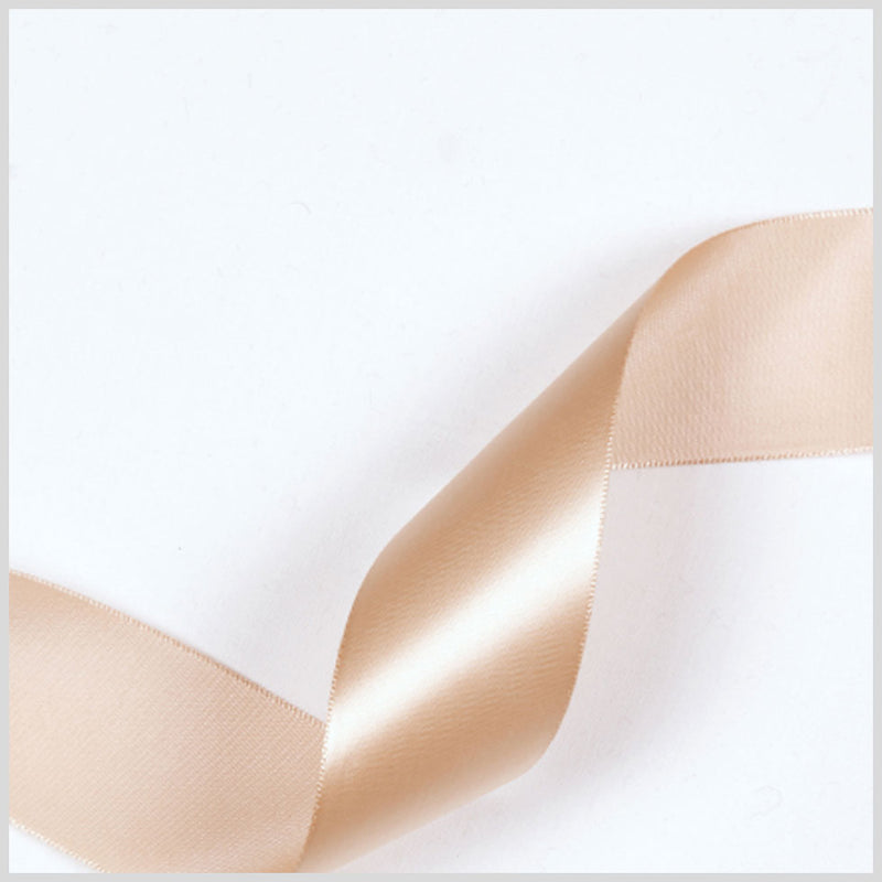 1.5" Tan Single Face Satin Ribbon