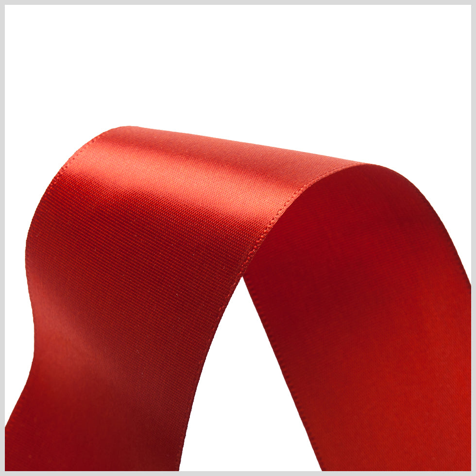 1.5" Rust Single Face Satin Ribbon