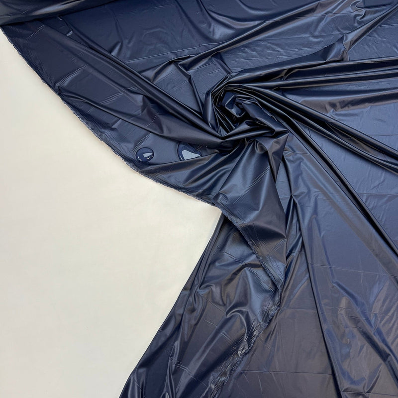 Blue Polyamide Jacket Fabric